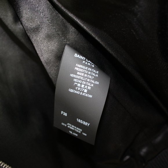 NWT Saint Laurent YSL Fringe Leather Jacket - Picture 11 of 16